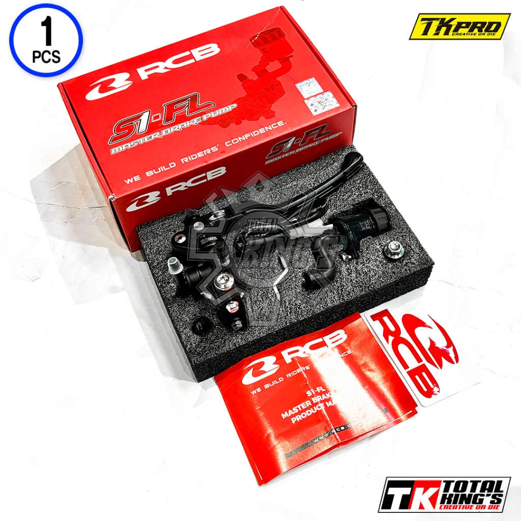 MASTER REM RCB S1-FL RIGHT KANAN 14MM BLACK TITANIUM ANODIZE ORIGINAL