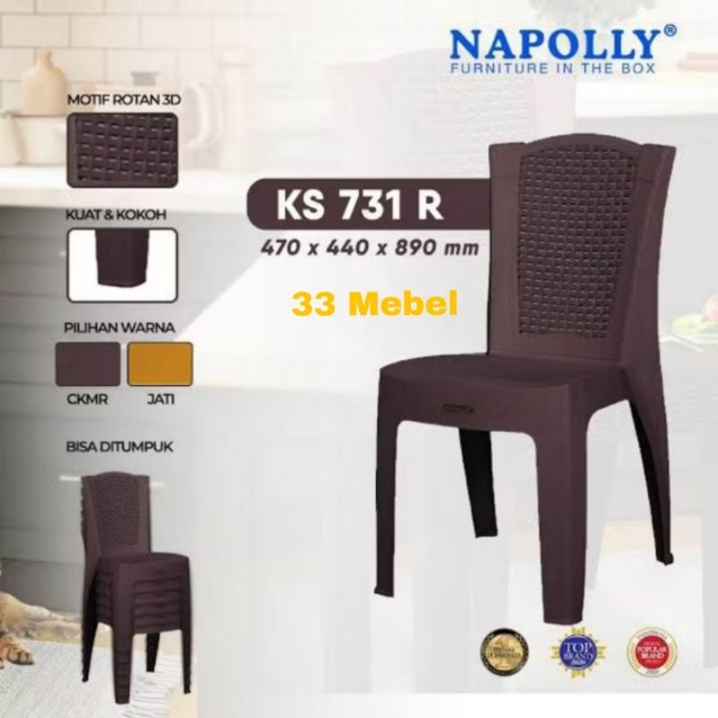 Kursi Makan / Kursi Plastik Napolly KS 731 R