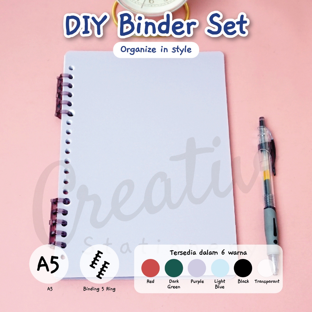 

Creativ ColorMatch A5 DIY Binder Loose Leaf Color Theme 20 Ring