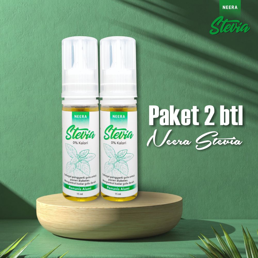 

Neera Ekstrak Daun Stevia Pemanis Alami Paket 2 Botol 100% Turunkan Kadar Gula Tinggi