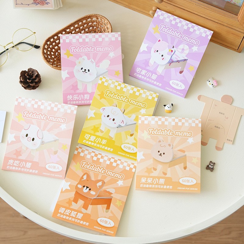 

Foldable Memo / Stick Note Lipat Binatang 60 Lembar