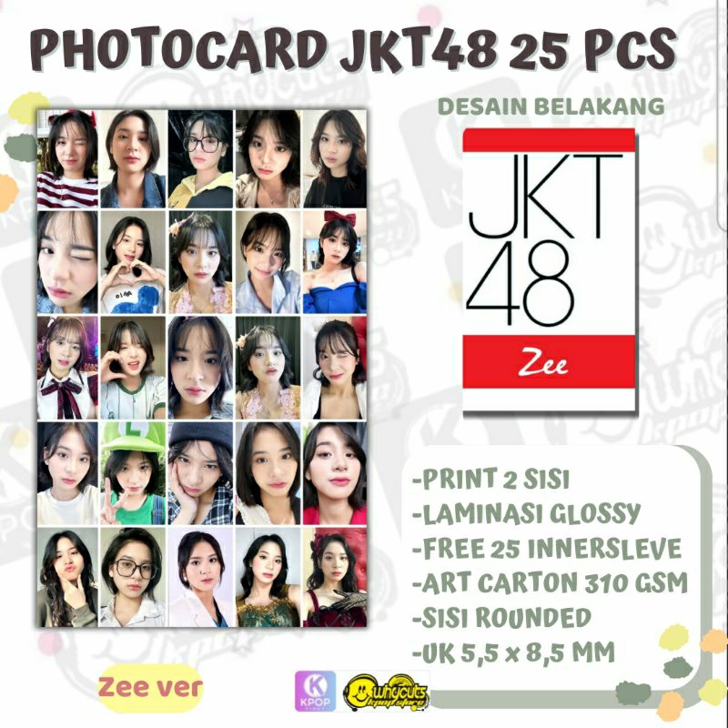 [25pcs] PC PHOTOCARD JKT48 MEMBER ZEE