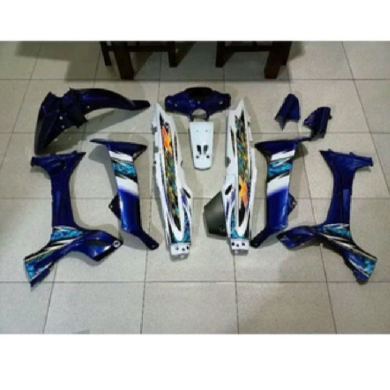 TERMURAHII Cover Body Fiz R Flz R Fiz r Biru Putih 2005, Cover Body full Set Halus YAMAHA FIZ R