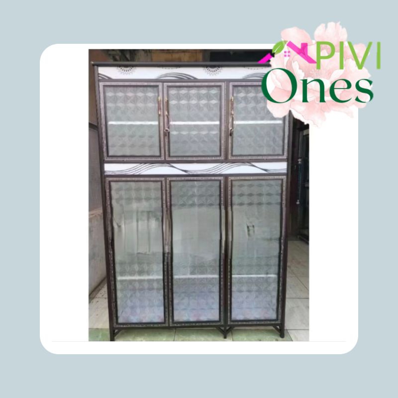 Lemari Piring alumunium 3 Pintu Khusus Palembang