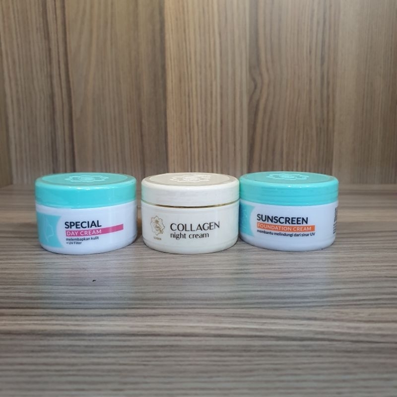 [ VIVA ] Paket Skincare Siang Malam ( sunscreen, special day, collagen night )