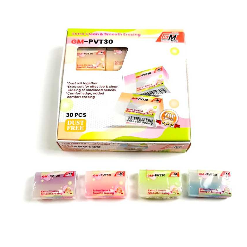 

Harga Grosir Per (10pcs ) Penghapus Eraser warna Bening Sedang 3X2X1cm