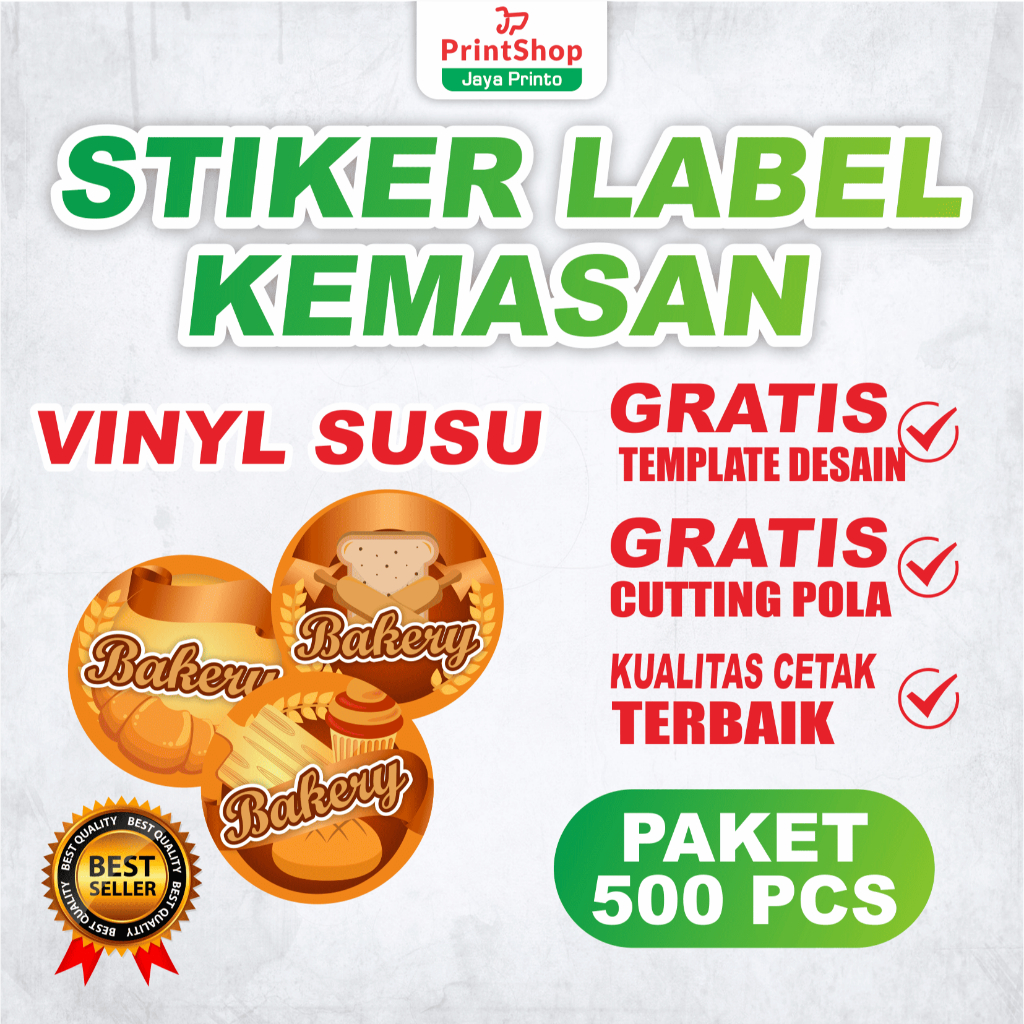 

(500PCS) STIKER VINYL / STICKER / STIKER LABEL / STICKER LABEL / LABEL / STIKER CUSTOM / STICKER CUSTOM / STIKER LABEL MAKANAN