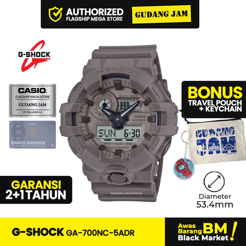 Jam Tangan G-Shock GA-700NC-5ADR GA-700NC GA-700 GA700NC GA 700NC