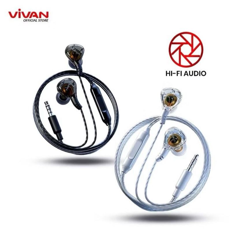 VIVAN HEADSET/ EARPHONE BASS Q17