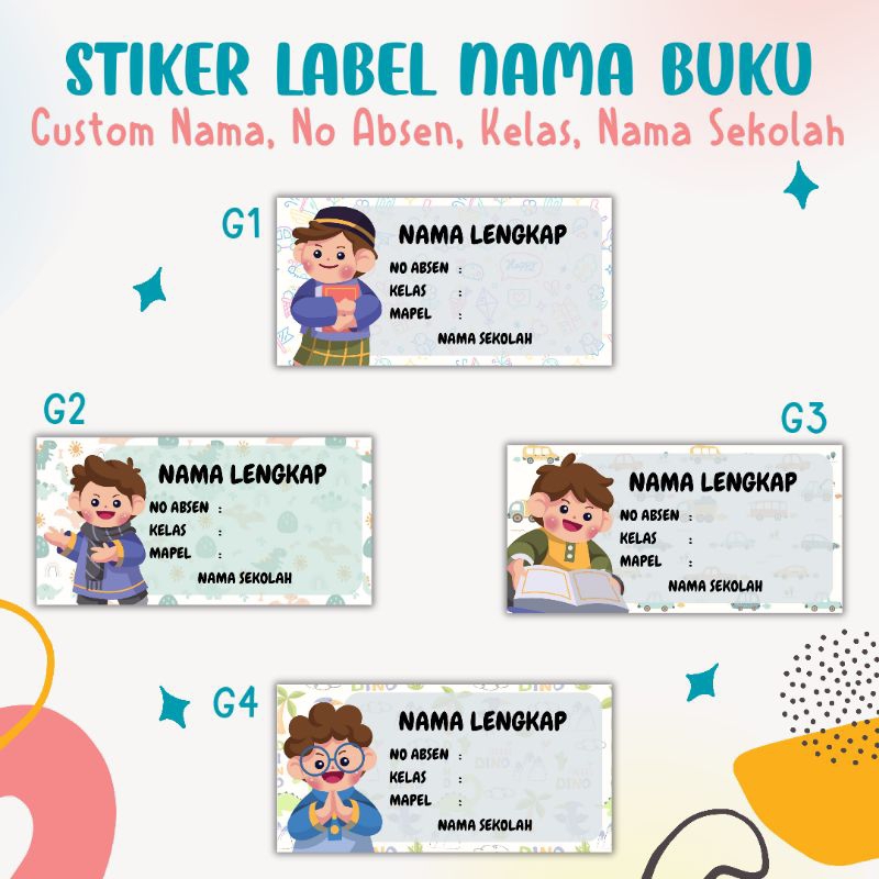 

STIKER BUKU CUSTOM | KARAKTER ANAK MUSLIM LUCU