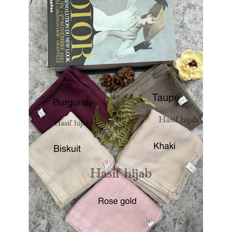 Kerudung Segi Empat Paris polos Jadul Varisha bisa (COD)