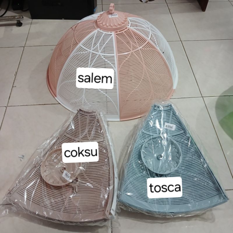Tutup Saji Sirena Plastik Estetik dua warna / Penutup Makanan / Tudung Saji Plastik - Tudung Saji Be