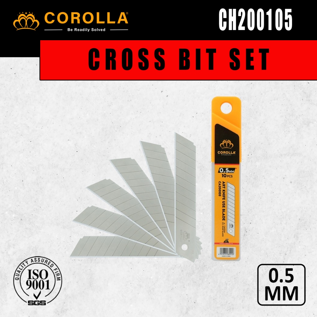 

Corolla Refill Isi Pisau Cutter 18 x 0.5mm / Isi Cutter Besar / Pisau Cutter