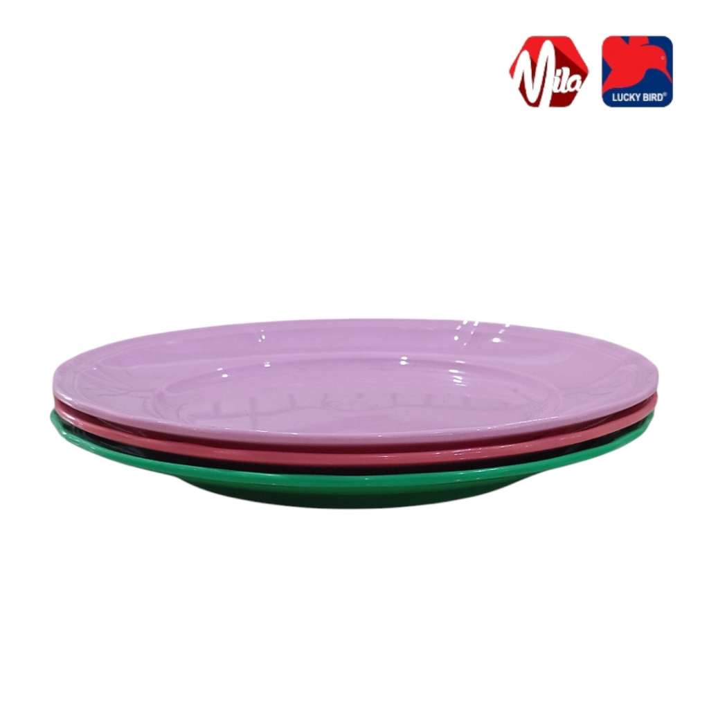 Piring Ceper Plastik LUCKY BIRD Food Grade Anti Pecah - Merah