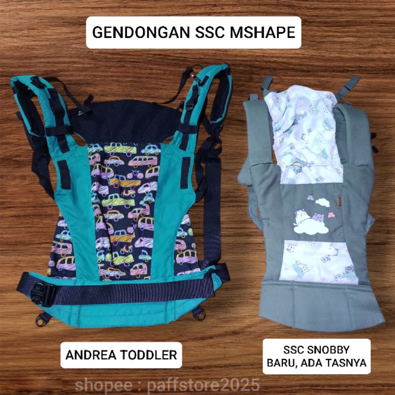 PRELOVED & NEW GENDONGAN DEPAN SSC MSHAPE BAYI ANAK ANDREA SNOBBY