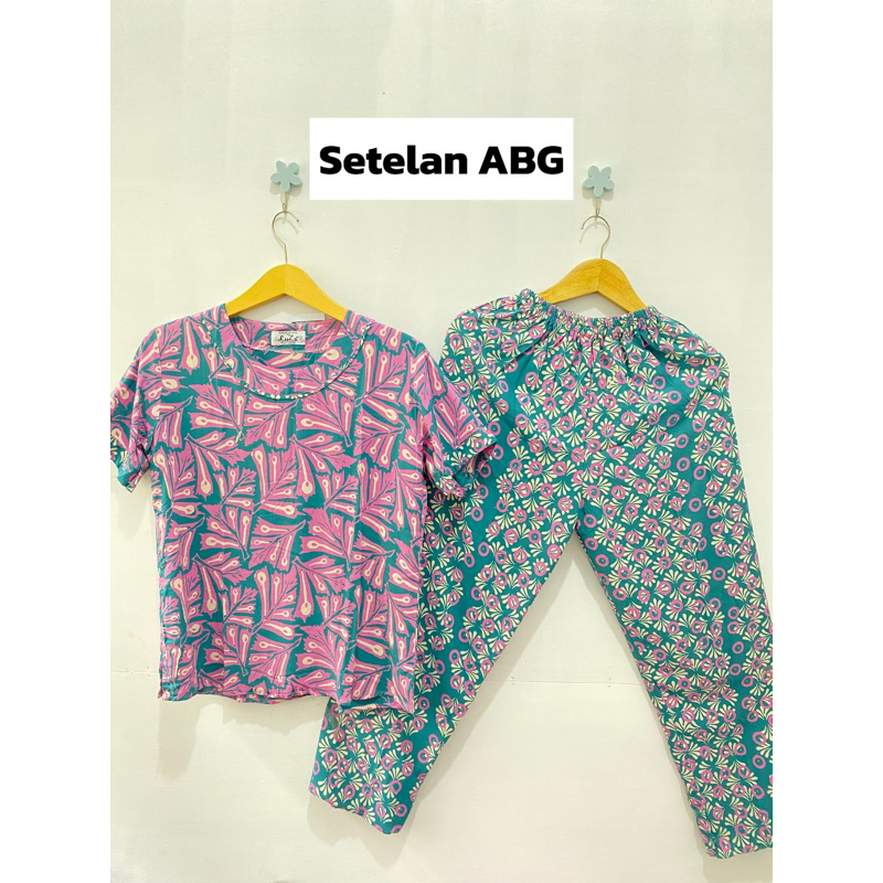 Setelan Lu~za Celana Panjang Uk ABG By Batik Luza Pekalongan | One Set