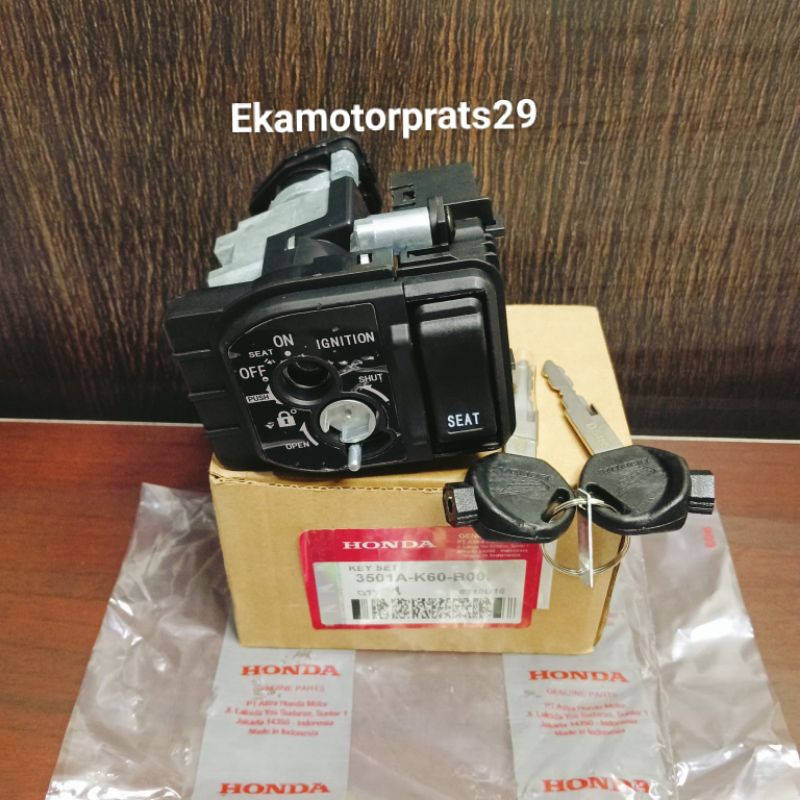 Kunci Kontak key set Assy K59/K60 Honda Vario 150 LED Old, Vario 125 esp LED Ori