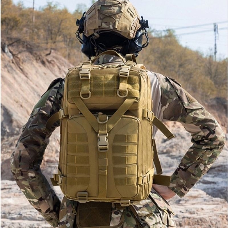 Tas ransel outdoor tactical 45L waterproof premium import, tas ransel militer, tas ransel tactical #