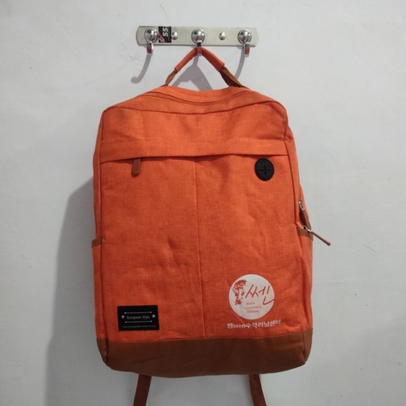 tas ransel backpack maroon second