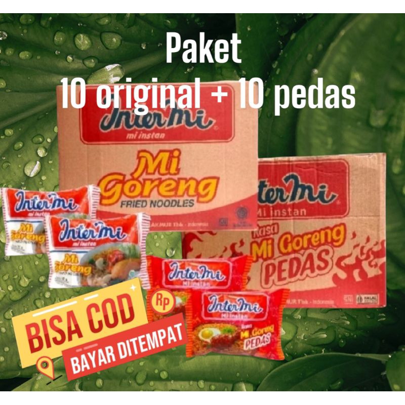 

intermi goreng paket hemat original 10 + pedas 10 Noodles