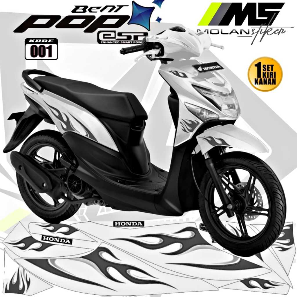 decal Sticker Striping Variasi Beat Pop/Honda Beat pop/Decal Beat Pop/Striping Beat Pop