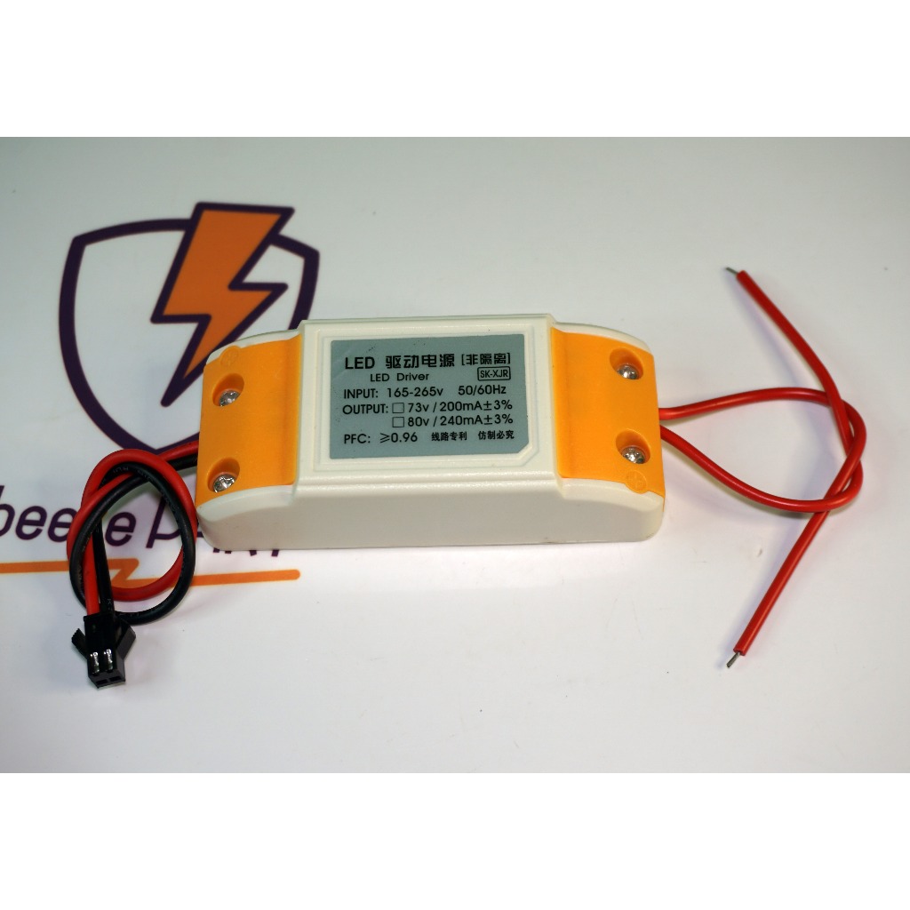 Driver Led AC 220V to 80v 240ma 15w Adaptor Trafo Lampu Panel Downlight