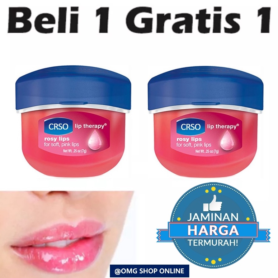 Laris Lagi BELI 1 GRATIS 1  CRSO Lip Therapy Rosy Lips SOFT PINK USA Lipbalm Liptint Lipgloss Pelemb
