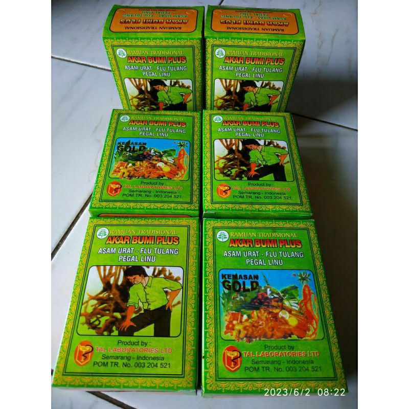 

Ramuan Tradisional Akar Bumi Plus Asam Urat - Flu Tulang Pegas Linu