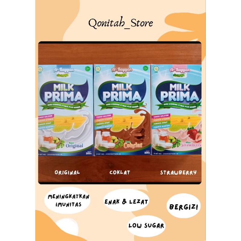 

MILK PRIMA SUSU KAMBING ETAWA ENAK & BERGIZI