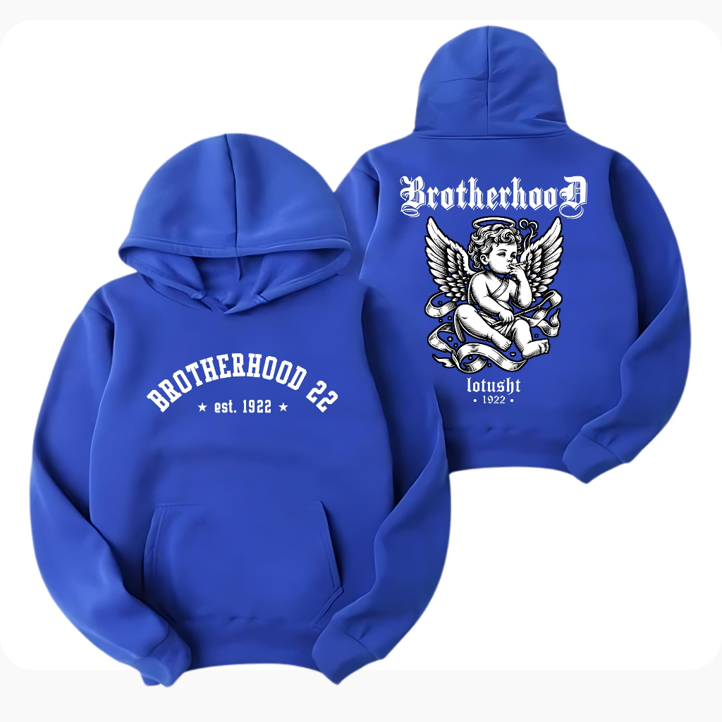Hoodie Brotherhood 22 Model Peri Daendels Bahan Cotton Fleece