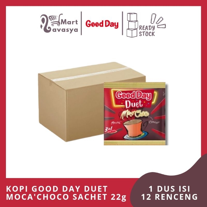 

KOPI GOOD DAY DUET MOCA'CHOCO 22g - 1 DUS ISI 12 RENCENG - KOTA BANDUNG - LAVASYA MART