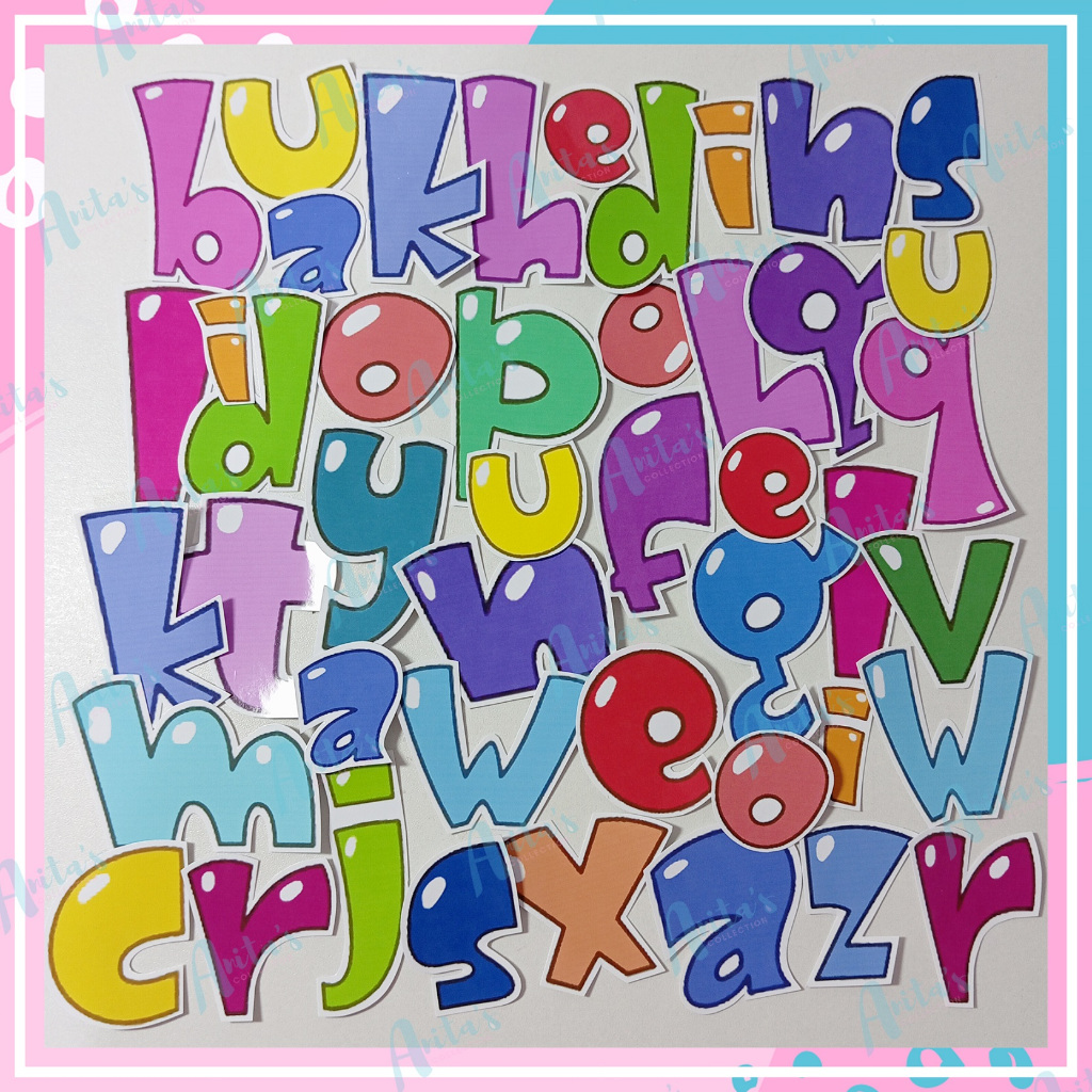

45 pc STIKER TEMA ALPHABET KECIL | STICKER HURUF | STIKER GLOSSY | STICKER TUMBLR , HP , LAPTOP , LUCU , AESTHETIC