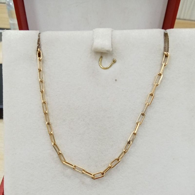 gelang rantai peperclip perak asli 925