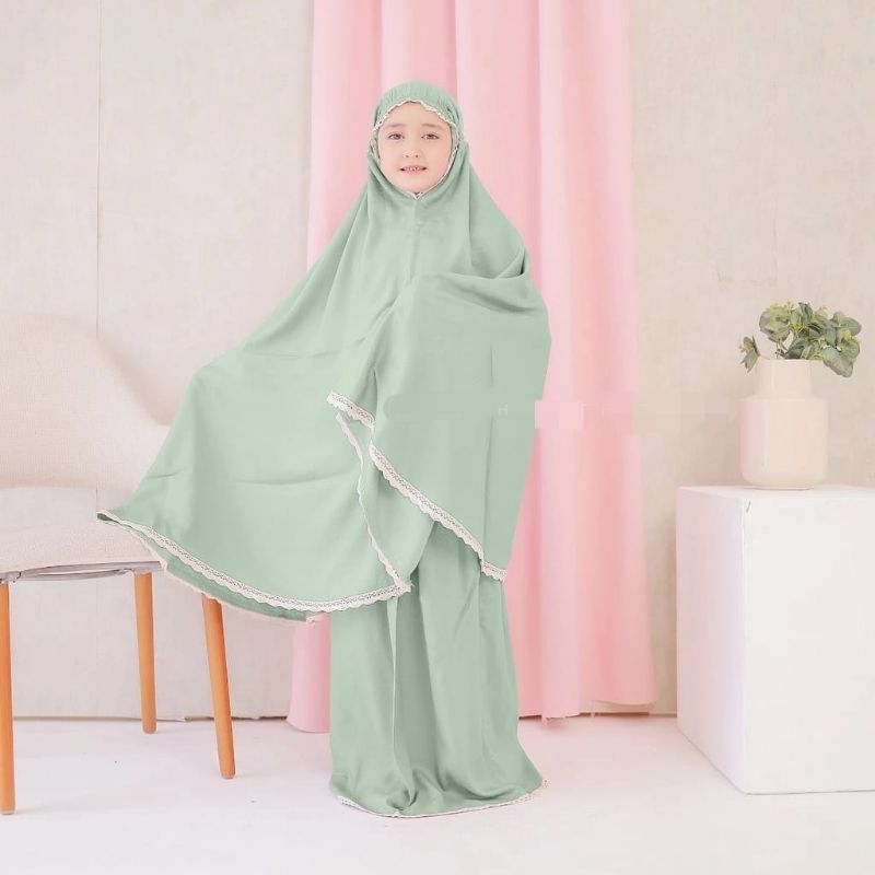 MUKENA ANAK KATUN POLOS/ MUKENA ANAK