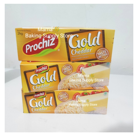 

PROCHIZ Keju Gold Cheddar Chedar Olahan Cheese Gold 500 gr 1 / 2 KG