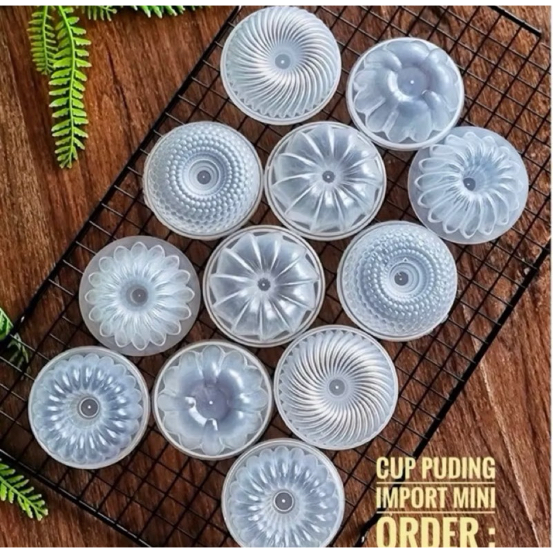 Cetakan Puding Mini Loyang Ager Ager Cetakan Bolu Kukus Cetakan kue Jelly Coklat