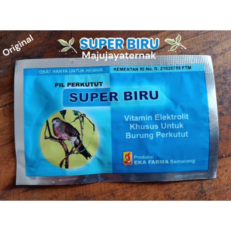 Pil perkutut SUPER BIRU jamu burung perkutut