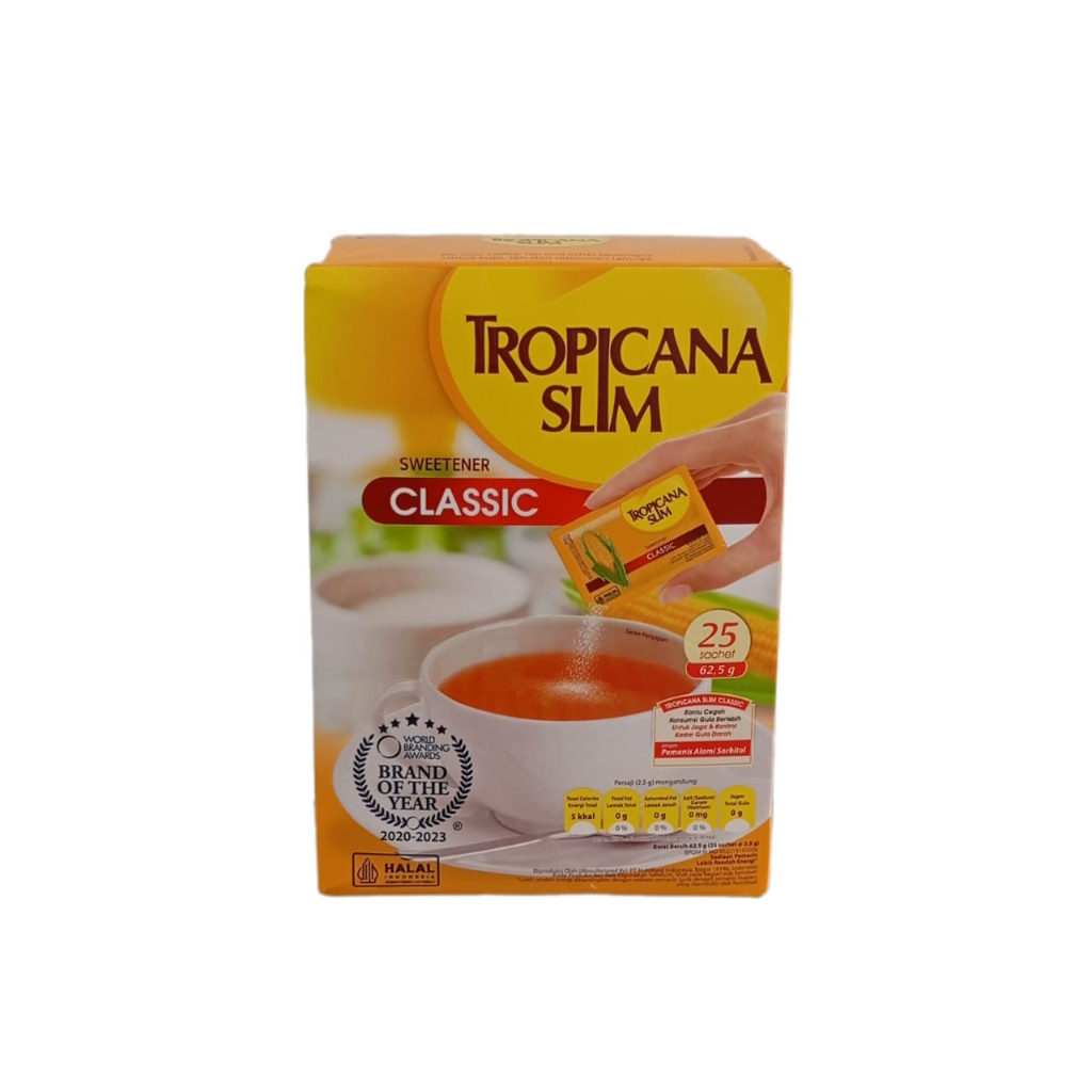 

TROPICANA SLIM SWEETENER CLASSIC 25 SACHET