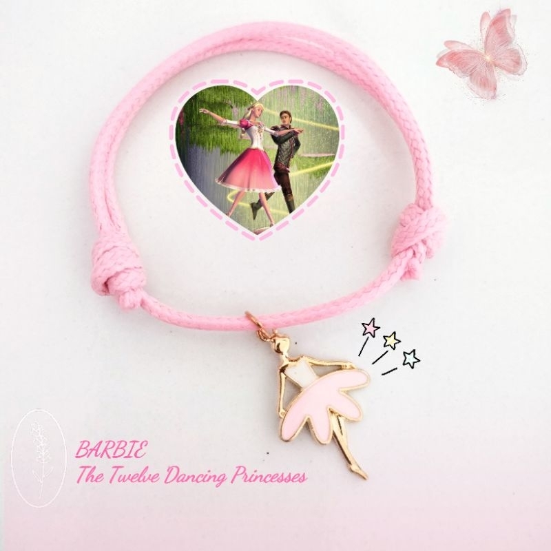 [NEW] BARBIE THE 12 DANCING PRINCESSES CHARM BRACELET PROMO TERMURAH CUCI GUDANG GELANG FLASH SALE