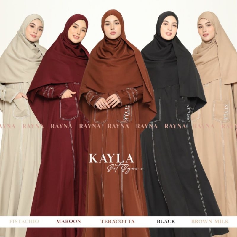 Kayla set syari original ray.na