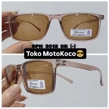 Kaca mata minus,kaca mata rabun jauh frame n lensa warna coklat untuk cowok n cewek tersedia ukuran 