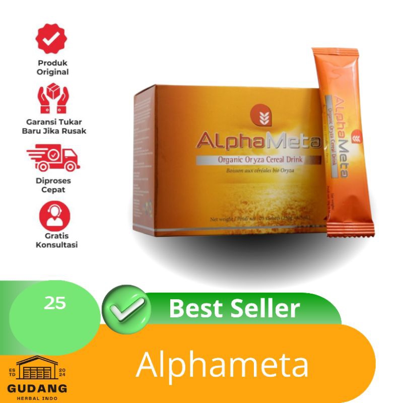 AlphaMeta ( Isi 25 Sachet ) / AlphaMeta Original  AlphaMeta Nutrisi Sel Tubuh