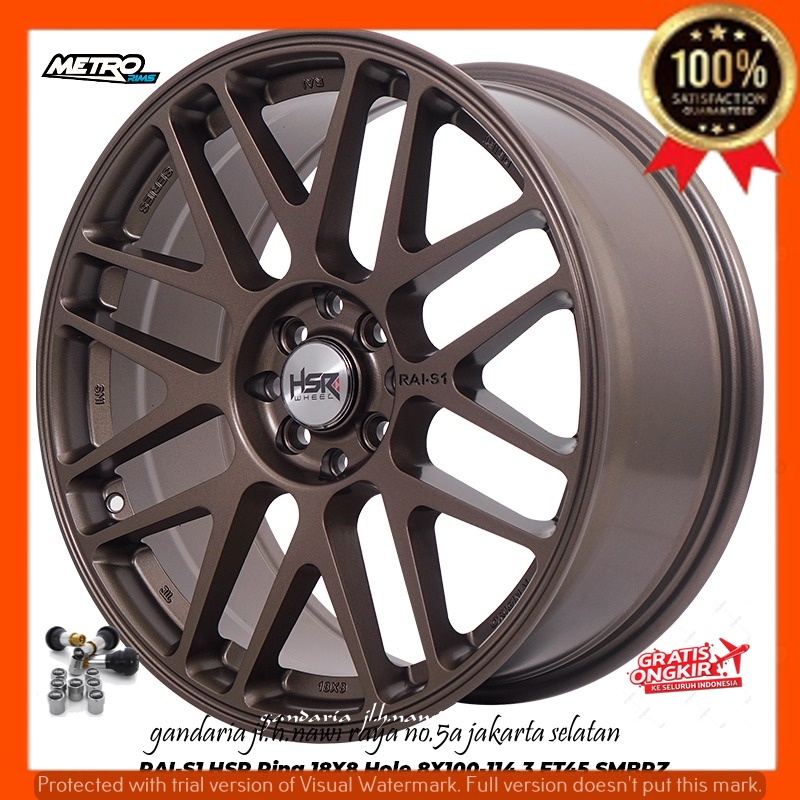 VELG PELEK RACING R18 RING 18 JDM STYLE UNTUK MOBIL AVANZA XENIA BRIO JAZZ FREED SIRION DLL