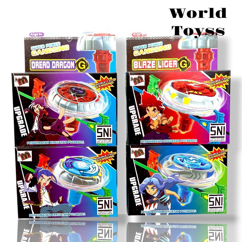 Mainan BeyBlade Gangsing Tarung Super Power New putar lama BeyBlade