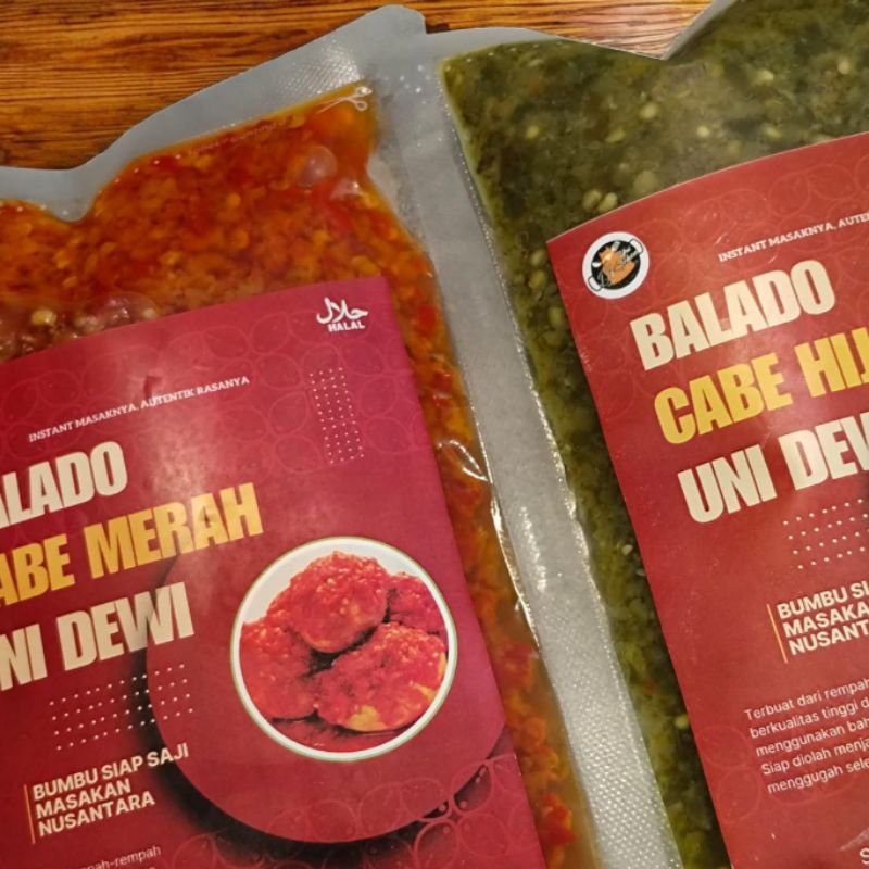 

Balado Merah & Balado Ijo, Instant, Enak & Tanpa Pengawet