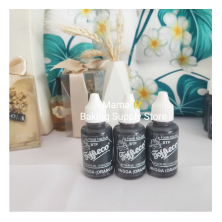 

TOFFIECO Food Coloring Pewarna Makanan Jingga ORANGE Oren 30 cc