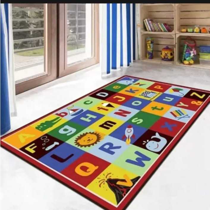 tikar karakter tikar lantai gulung tebal empuk termurah ukuran jumbo