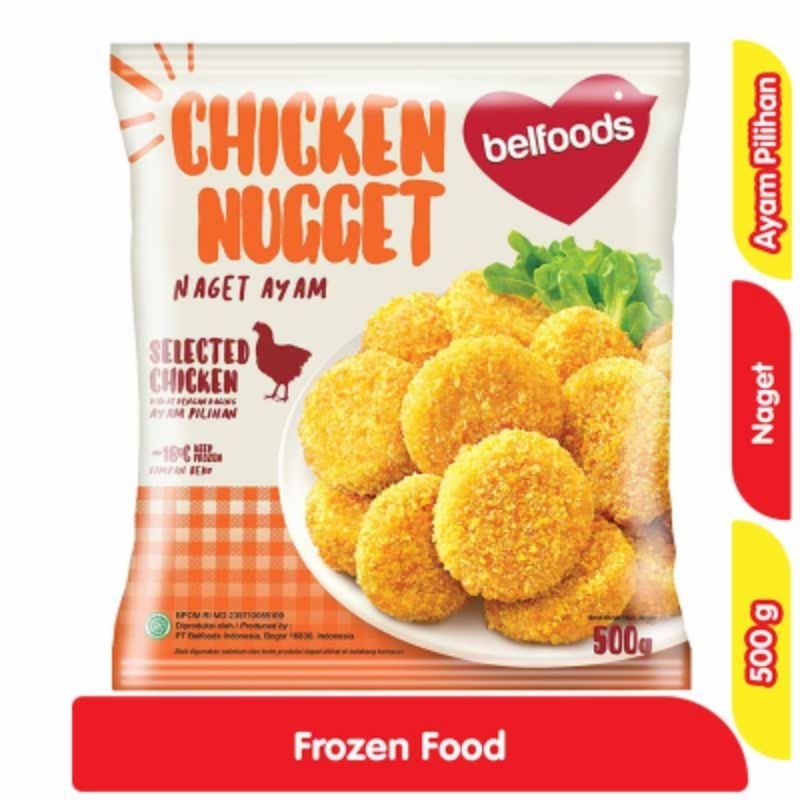 Belfoods |  Chicken Nugget Ayam FROZEN FOOD 500 Gram