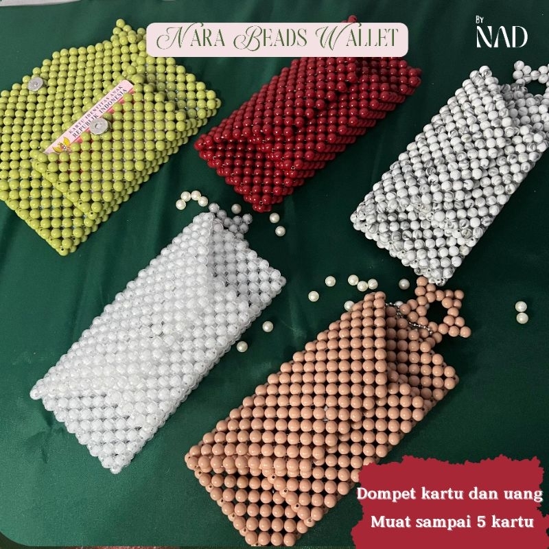 Nara Wallet Beads/Dompet manik manik (By NAD)