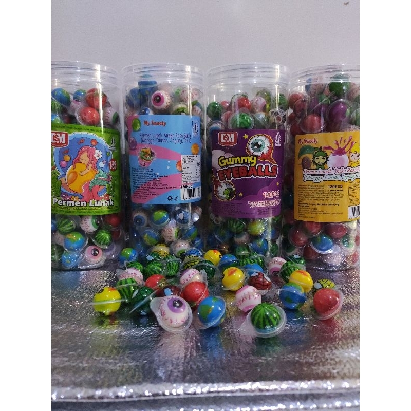 

Permen Lunak Mini Viral aneka rasa buah DSM / MY SWEETY isi 120 pcs